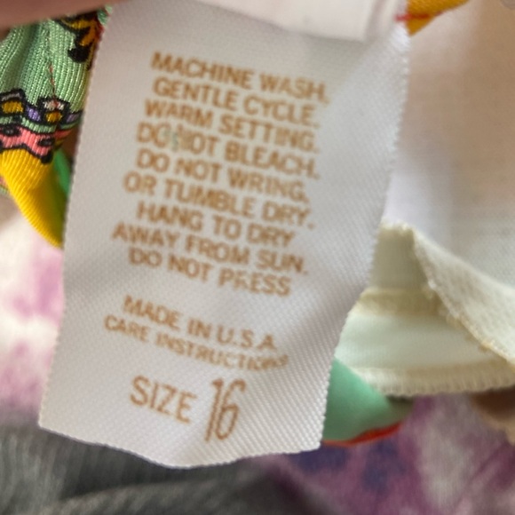 Vintage Jantzen Halter Neck Skirted One Piece Swimsuit Playsuit Size 16 - Picture 7 of 7